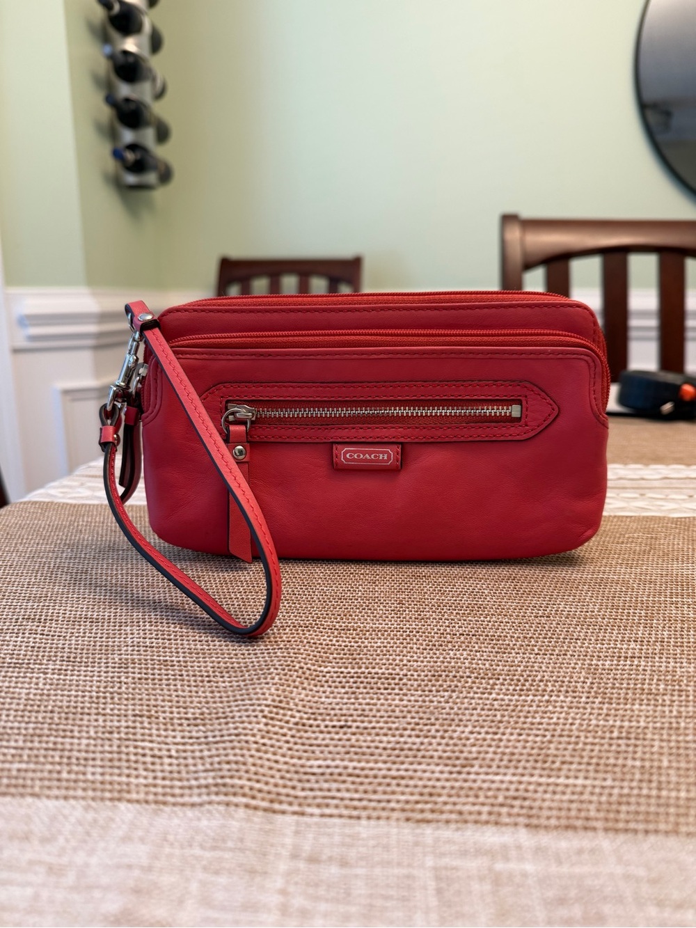 Coach Leather Wristlet